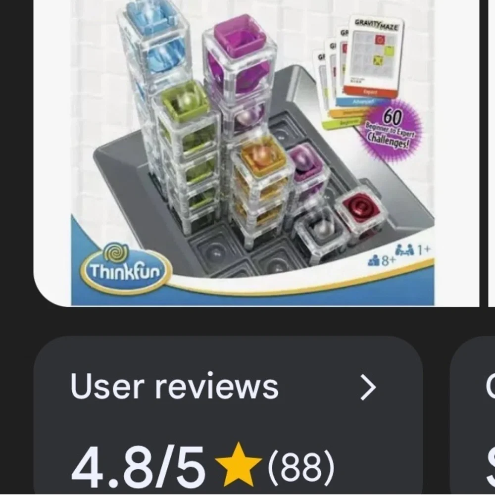 Think! Gravity Maze Marble Run Logic Game